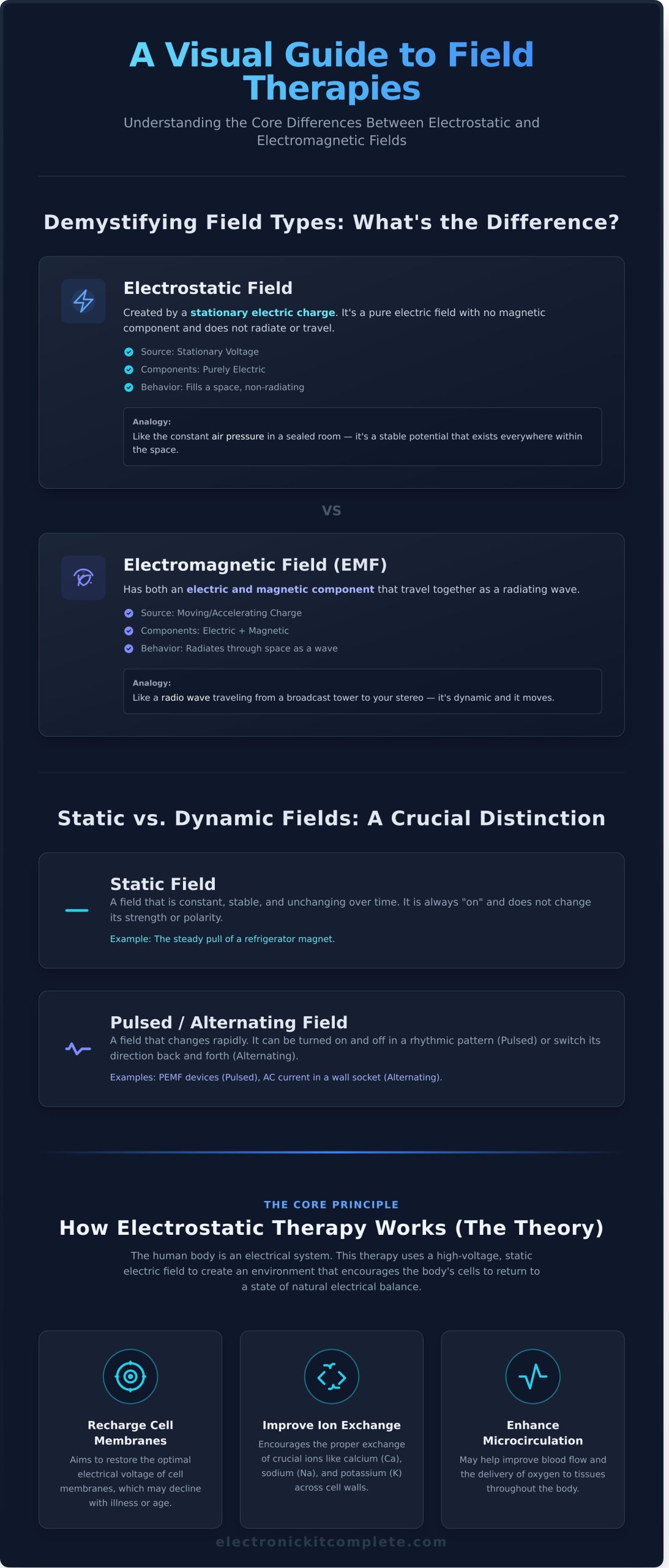 What Is Electrostatic Field Therapy? A Guide to Its History & Principles